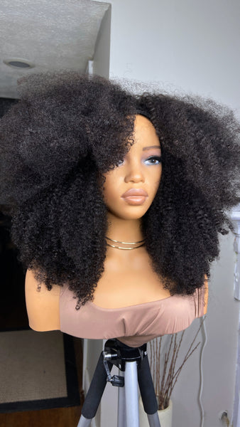 3/4 WIG (Half Wig) 4AB KINKS {ACCEPTING CUSTOM ORDERS}