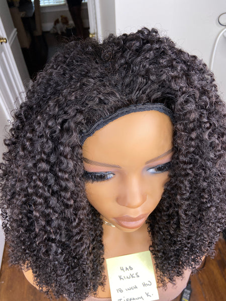 3/4 WIG (Half Wig) 4AB KINKS {ACCEPTING CUSTOM ORDERS}