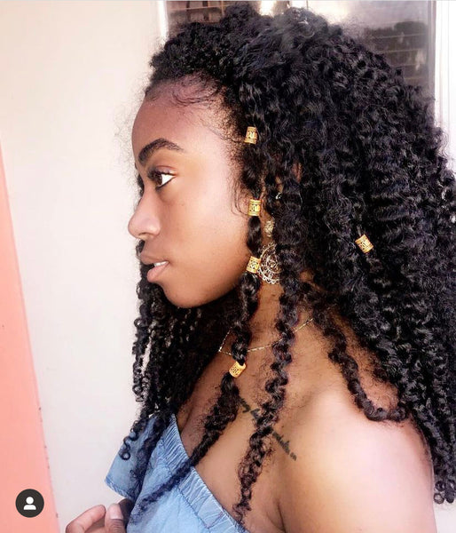 3/4 WIG (Half Wig) CORKSCEW COILY {ACCEPTING CUSTOM ORDERS}