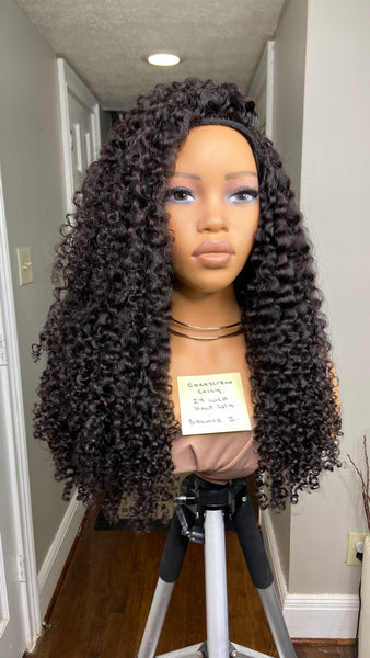 3/4 WIG (Half Wig) CORKSCEW COILY {ACCEPTING CUSTOM ORDERS}
