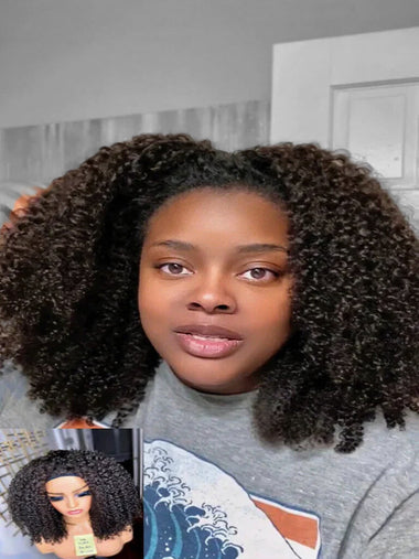3/4 WIG (Half Wig) 4AB KINKS {ACCEPTING CUSTOM ORDERS}