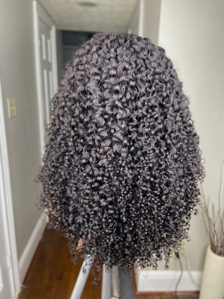 3/4 WIG (Half Wig) CORKSCEW COILY {ACCEPTING CUSTOM ORDERS}