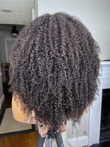 3/4 WIG (Half Wig) 4AB KINKS {ACCEPTING CUSTOM ORDERS}