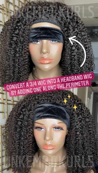 3/4 WIG (Half Wig) CORKSCEW COILY {ACCEPTING CUSTOM ORDERS}